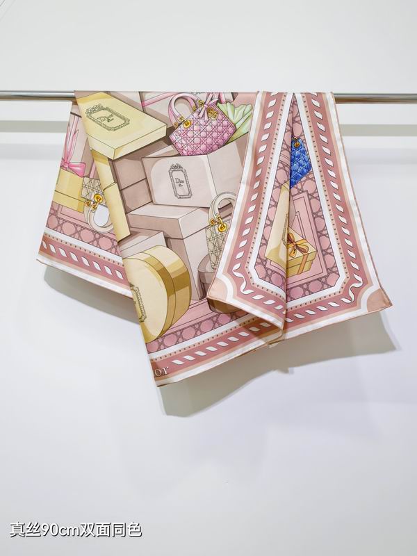 Dior silk scarf 90X90cm E070753